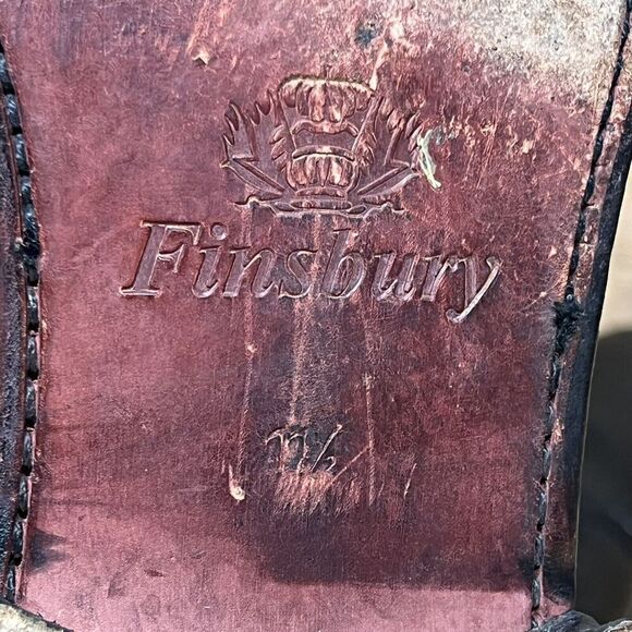 Finsbury Montana Men's 11.5 Shoes Black Leather Gamme Latina Blake Welted Oxford - Picture 10 of 13